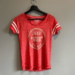 Lucky Brand Jeep Spirit Red Tee XS